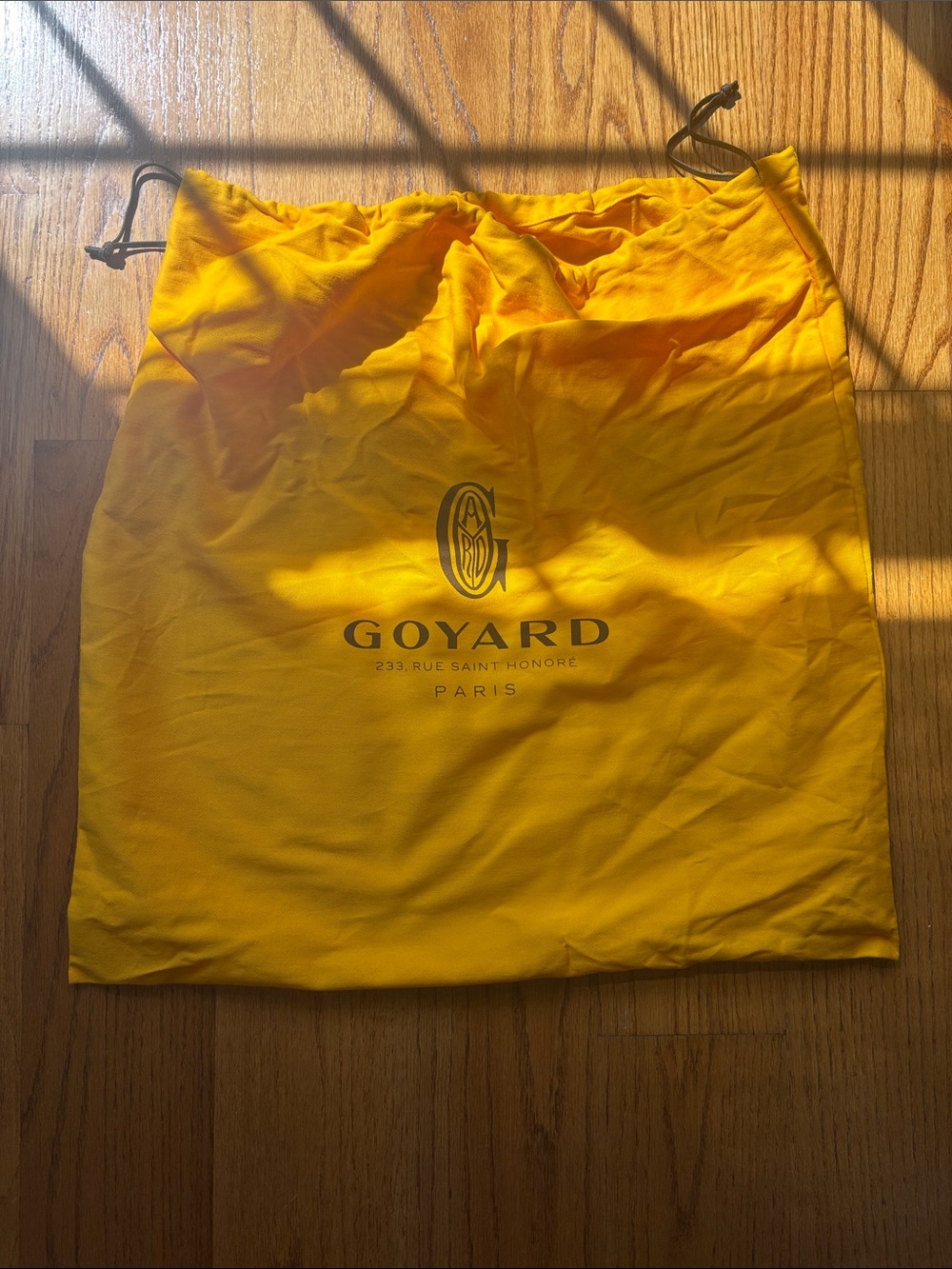 Goyard Brown and Black Chevron Canvas Weekender Tote - Picture 10 of 11